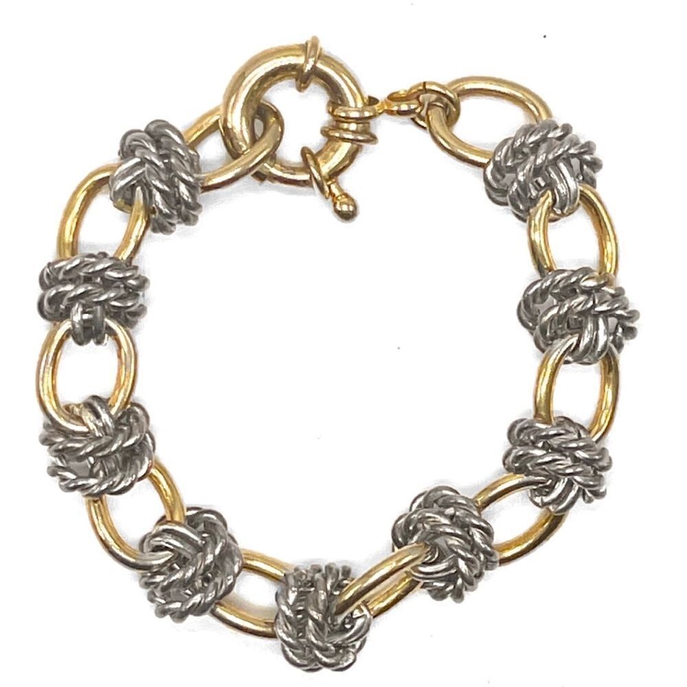 Knot Chain Contrast Bracelet